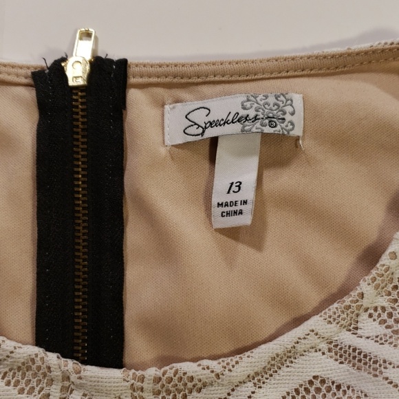 Junior size 13 speechless  Lace and net dress b31 - Picture 4 of 5